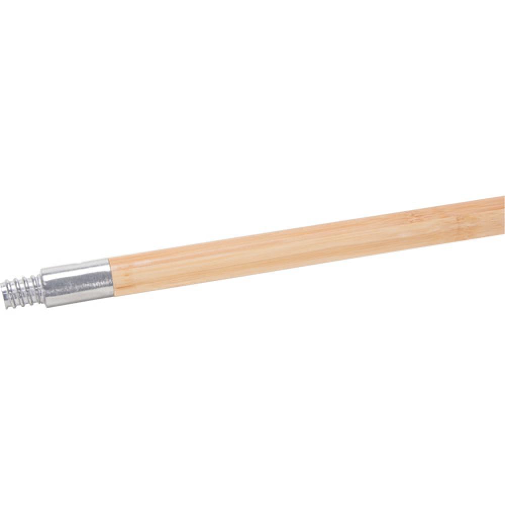 BAMBOO BROOM HANDLE, METAL THREADED, 60 X 15/16<span class='Notice ItemWarning' style='display:block;'>Item has been discontinued<br /></span>