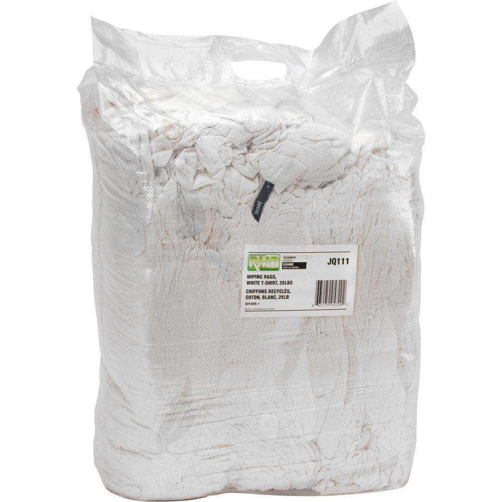 WIPING RAGS,WHITE COTTONT-SHIRTS,25LBS<span class=' ItemWarning' style='display:block;'>Item is usually in stock, but we&#39;ll be in touch if there&#39;s a problem<br /></span>