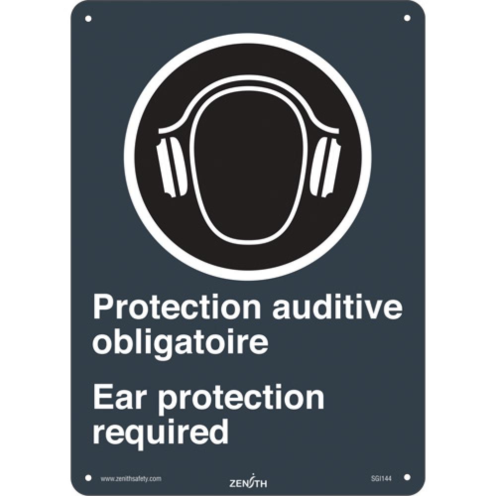 &#34;Ear Protection / Protection Auditive&#34; CSA Safety Sign<span class=' ItemWarning' style='display:block;'>Item is usually in stock, but we&#39;ll be in touch if there&#39;s a problem<br /></span>