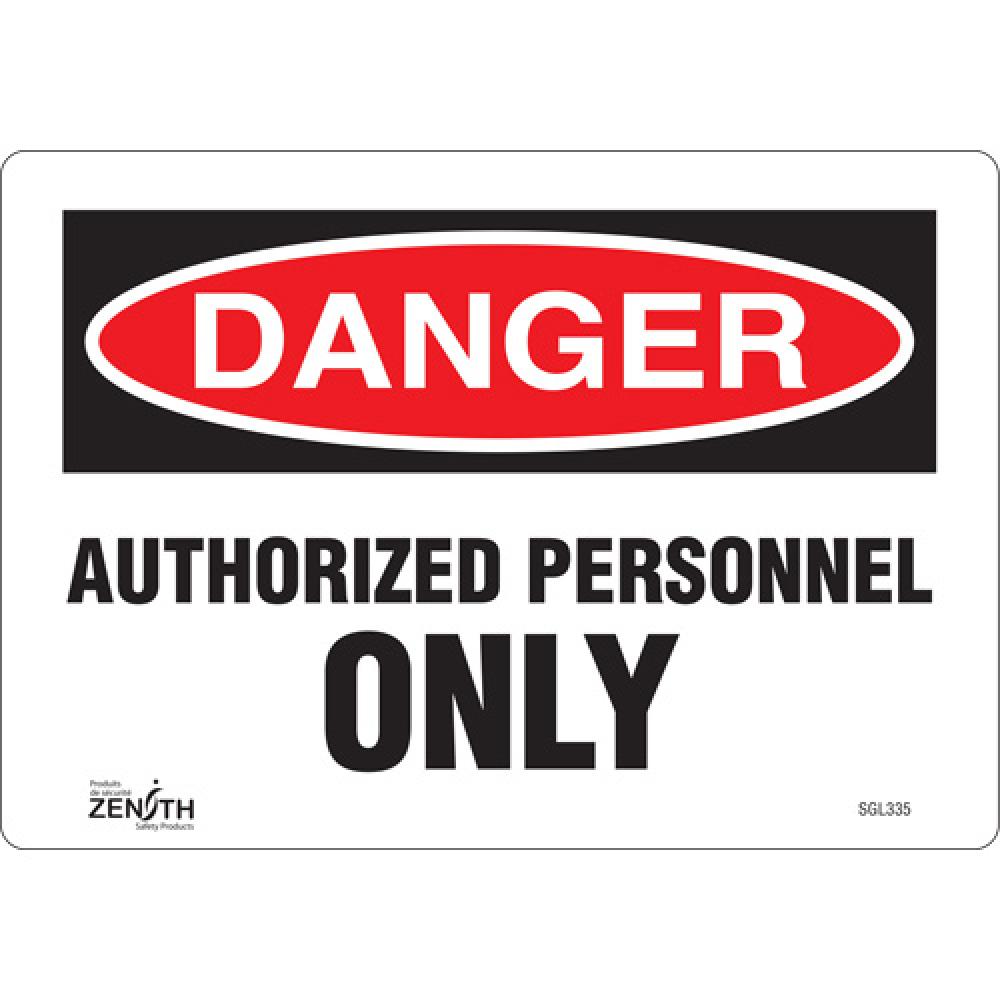 &#34;Authorized Personnel Only&#34; Sign<span class=' ItemWarning' style='display:block;'>Item is usually in stock, but we&#39;ll be in touch if there&#39;s a problem<br /></span>