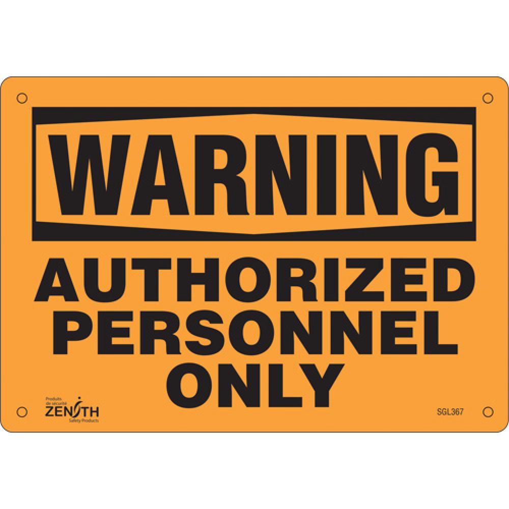 &#34;Authorized Personnel Only&#34; Sign<span class=' ItemWarning' style='display:block;'>Item is usually in stock, but we&#39;ll be in touch if there&#39;s a problem<br /></span>