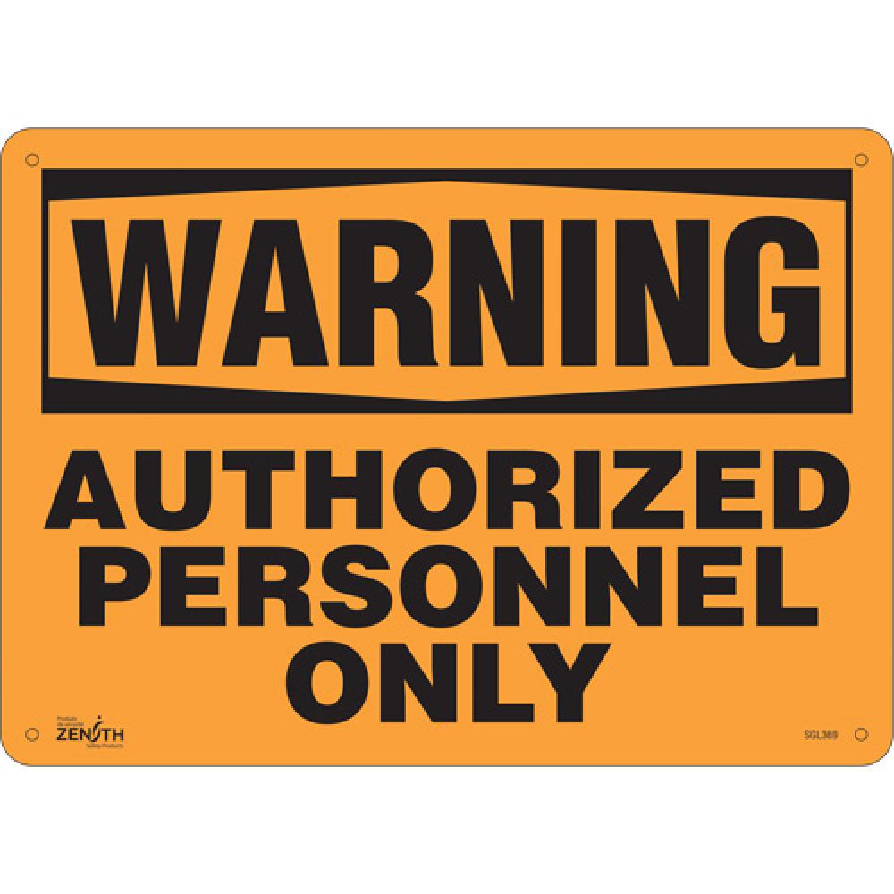 &#34;Authorized Personnel Only&#34; Sign<span class=' ItemWarning' style='display:block;'>Item is usually in stock, but we&#39;ll be in touch if there&#39;s a problem<br /></span>