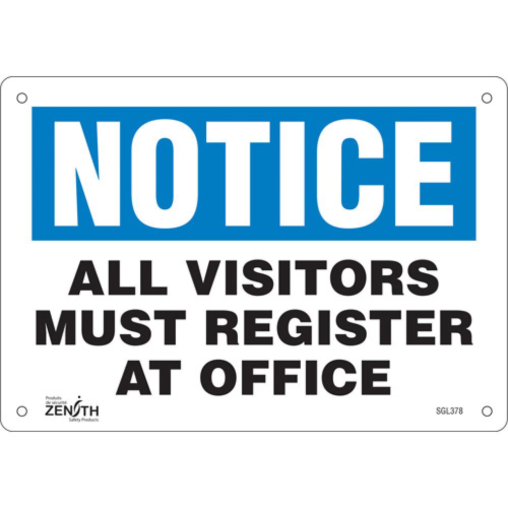 &#34;All Visitors Must Register&#34; Sign<span class=' ItemWarning' style='display:block;'>Item is usually in stock, but we&#39;ll be in touch if there&#39;s a problem<br /></span>