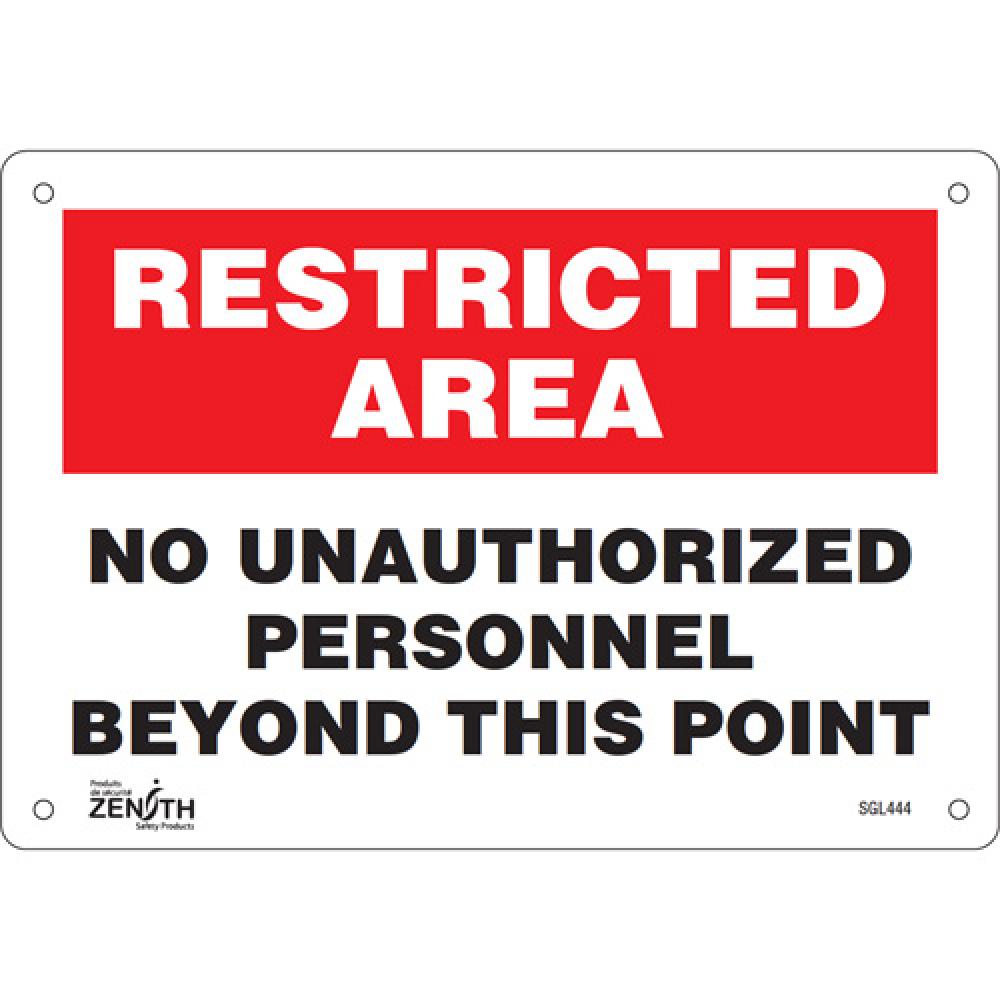 &#34;No Unauthorized Personnel&#34; Sign<span class=' ItemWarning' style='display:block;'>Item is usually in stock, but we&#39;ll be in touch if there&#39;s a problem<br /></span>