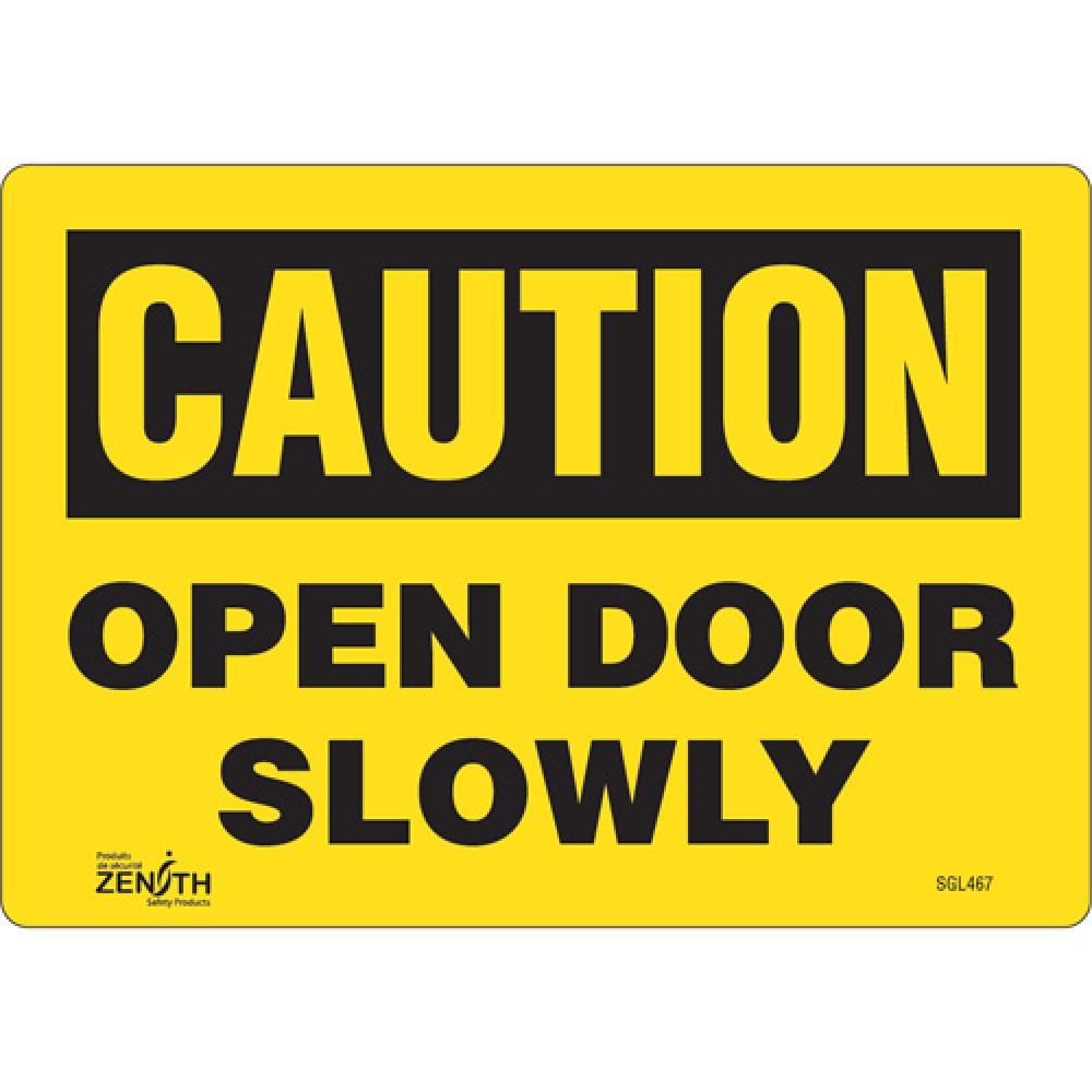 &#34;Open Door Slowly&#34; Sign<span class=' ItemWarning' style='display:block;'>Item is usually in stock, but we&#39;ll be in touch if there&#39;s a problem<br /></span>