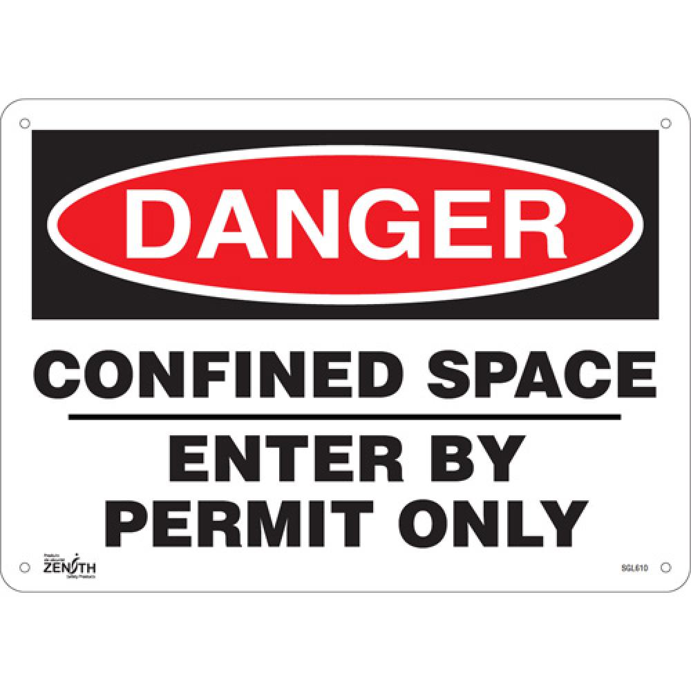 &#34;Confined Space Enter By Permit Only&#34; Sign<span class=' ItemWarning' style='display:block;'>Item is usually in stock, but we&#39;ll be in touch if there&#39;s a problem<br /></span>