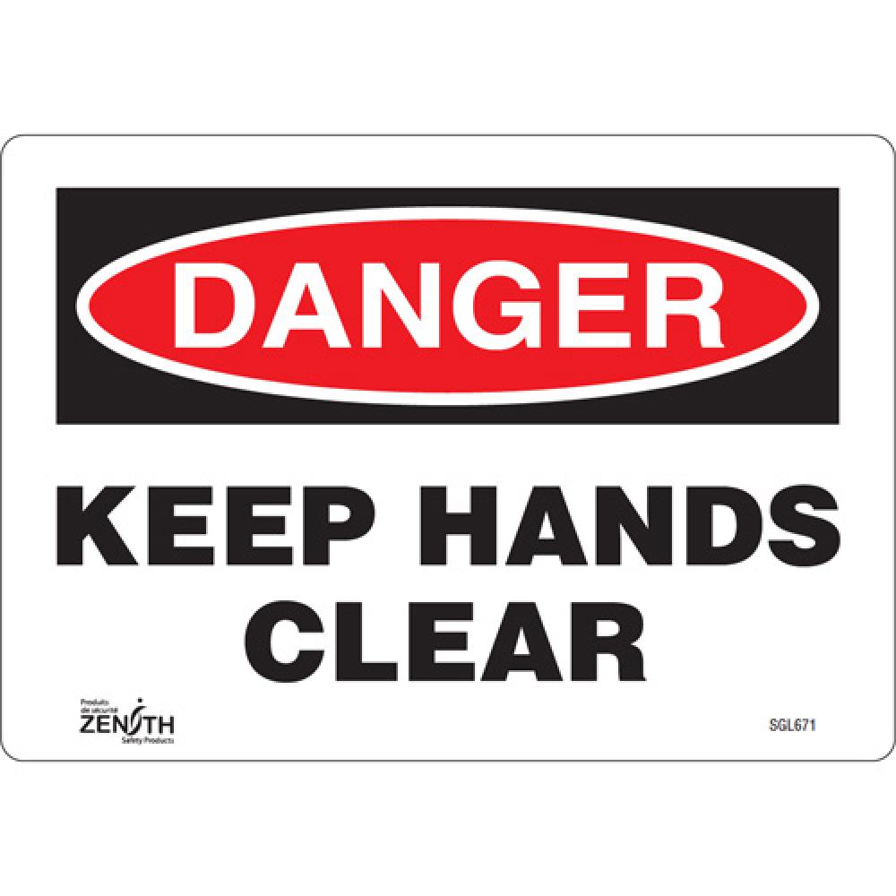 &#34;Keep Hands Clear&#34; Sign<span class=' ItemWarning' style='display:block;'>Item is usually in stock, but we&#39;ll be in touch if there&#39;s a problem<br /></span>