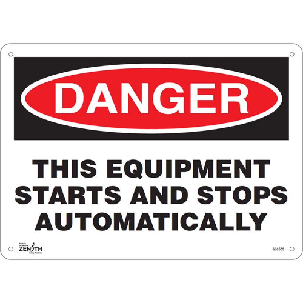 &#34;This Equipment Starts And Stops Automatically&#34; Sign<span class=' ItemWarning' style='display:block;'>Item is usually in stock, but we&#39;ll be in touch if there&#39;s a problem<br /></span>