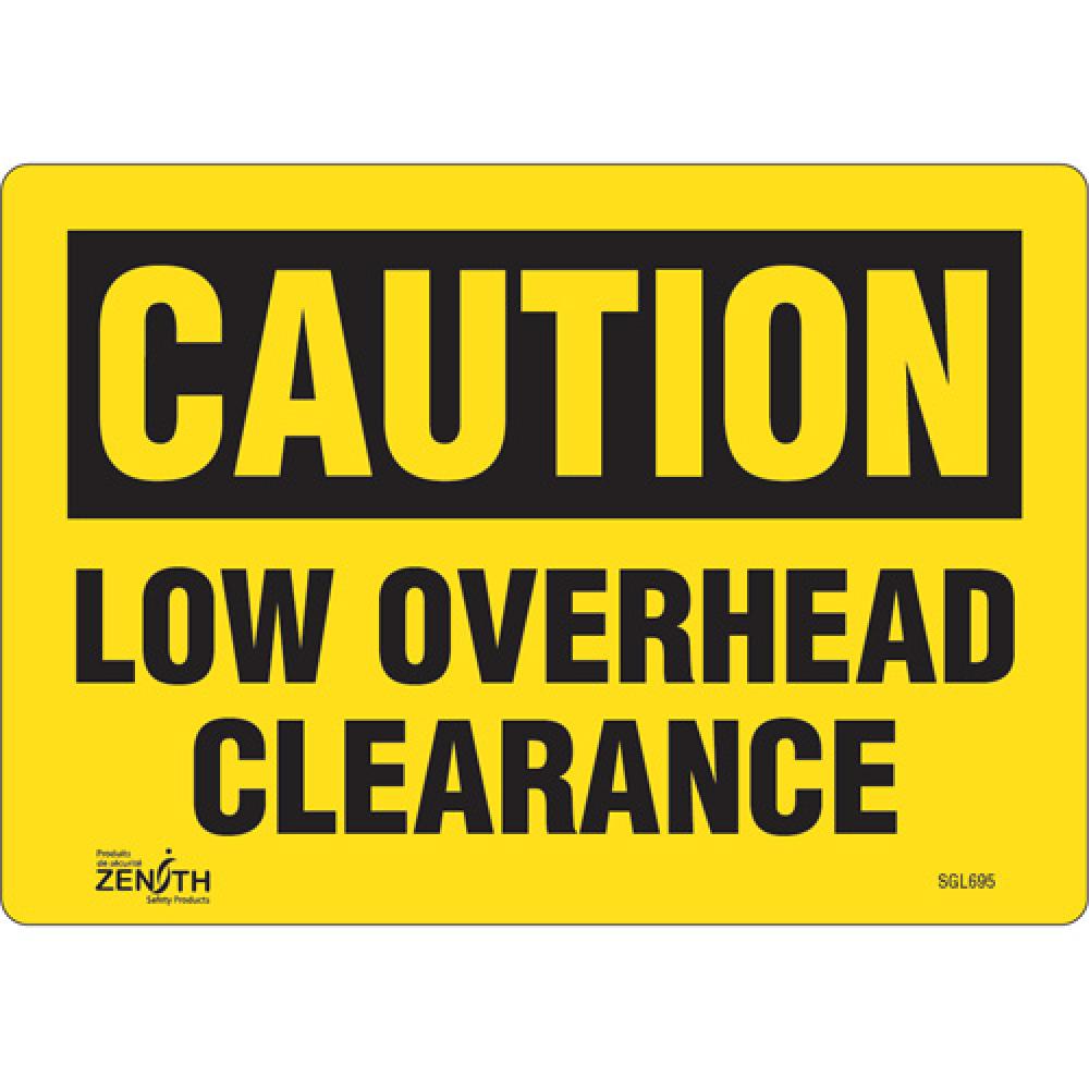 &#34;Low Overhead Clearance&#34; Sign<span class=' ItemWarning' style='display:block;'>Item is usually in stock, but we&#39;ll be in touch if there&#39;s a problem<br /></span>