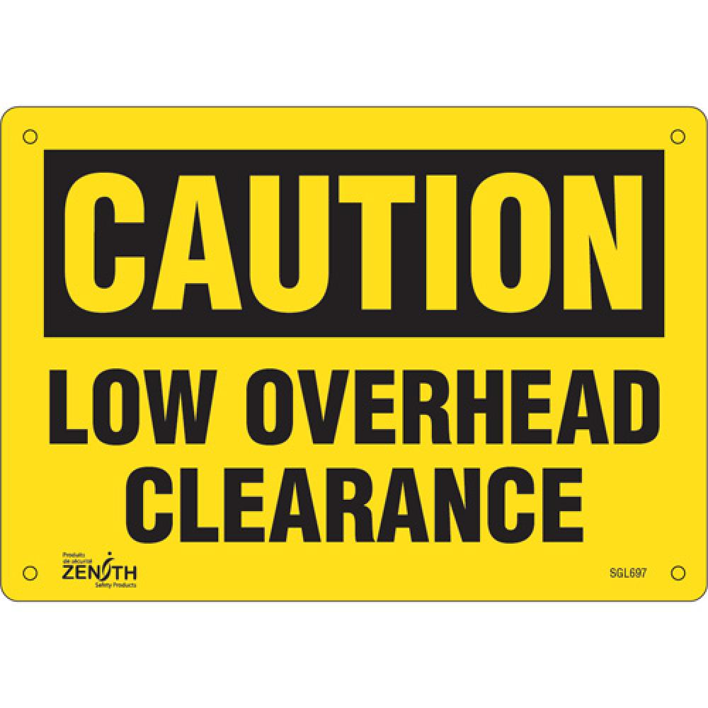 &#34;Low Overhead Clearance&#34; Sign<span class=' ItemWarning' style='display:block;'>Item is usually in stock, but we&#39;ll be in touch if there&#39;s a problem<br /></span>