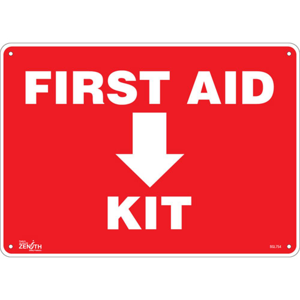 &#34;First Aid Kit&#34; Sign<span class=' ItemWarning' style='display:block;'>Item is usually in stock, but we&#39;ll be in touch if there&#39;s a problem<br /></span>