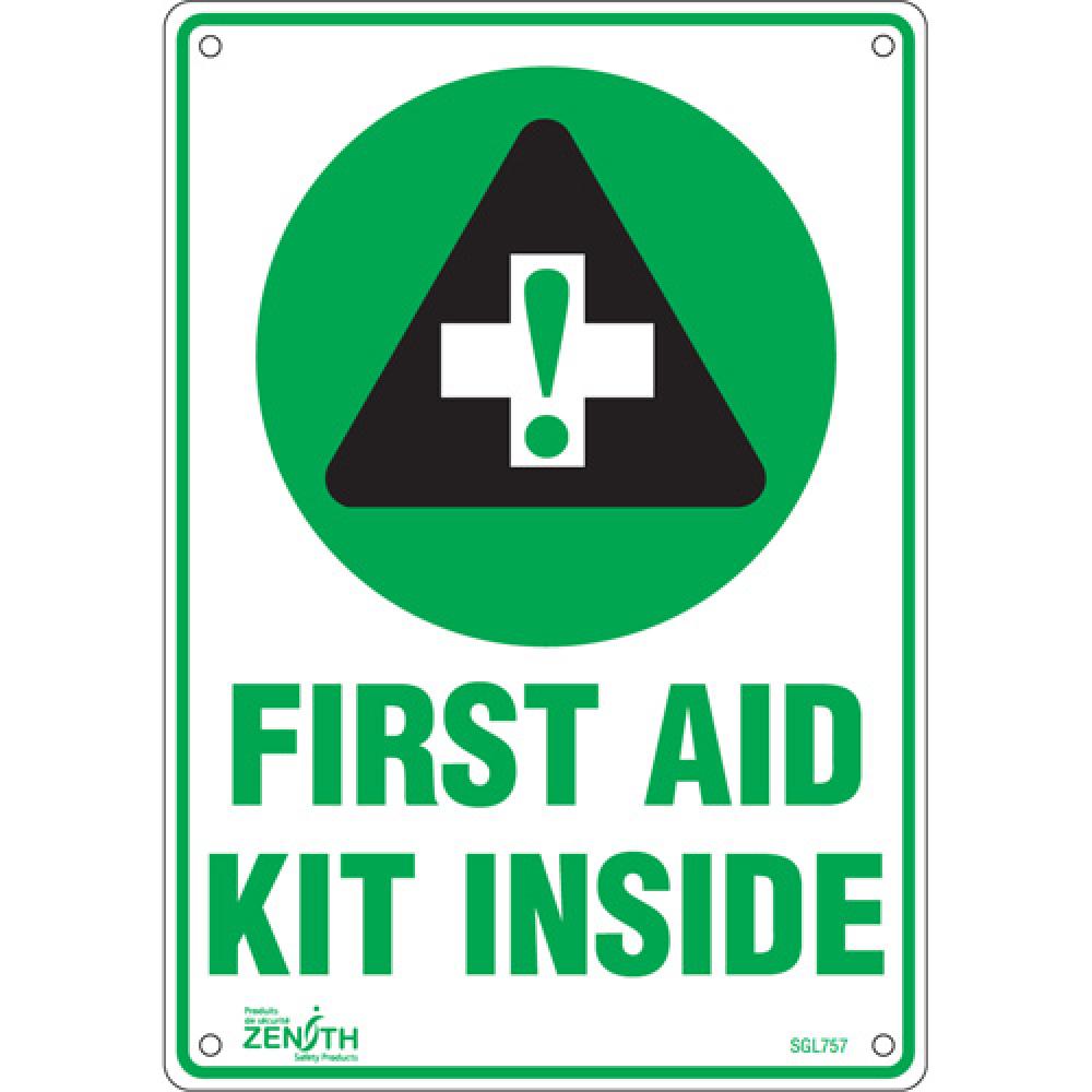 &#34;First Aid Kit&#34; Sign<span class=' ItemWarning' style='display:block;'>Item is usually in stock, but we&#39;ll be in touch if there&#39;s a problem<br /></span>