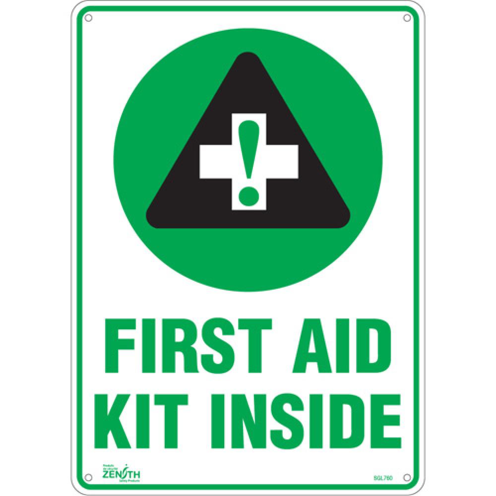 &#34;First Aid Kit&#34; Sign<span class=' ItemWarning' style='display:block;'>Item is usually in stock, but we&#39;ll be in touch if there&#39;s a problem<br /></span>