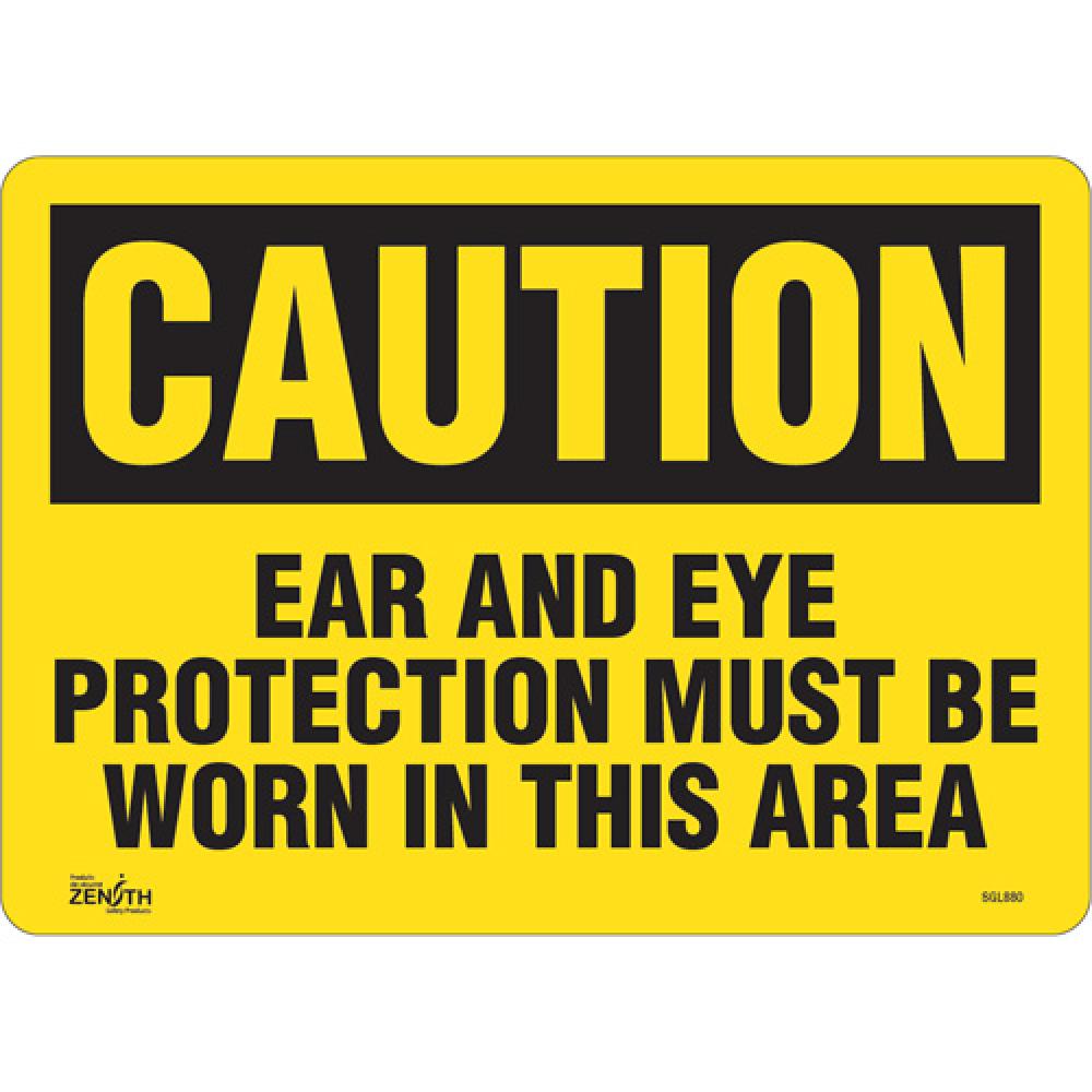 &#34;Ear And Eye Protection&#34; Sign<span class=' ItemWarning' style='display:block;'>Item is usually in stock, but we&#39;ll be in touch if there&#39;s a problem<br /></span>