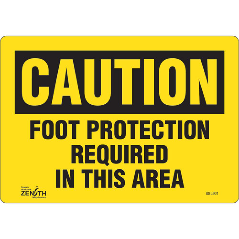 &#34;Foot Protection Required&#34; Sign<span class=' ItemWarning' style='display:block;'>Item is usually in stock, but we&#39;ll be in touch if there&#39;s a problem<br /></span>