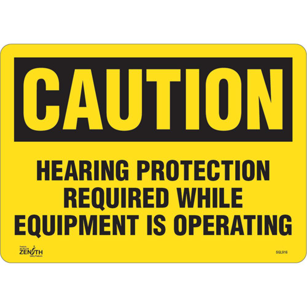 &#34;Hearing Protection Required&#34; Noise Hazard Sign<span class=' ItemWarning' style='display:block;'>Item is usually in stock, but we&#39;ll be in touch if there&#39;s a problem<br /></span>