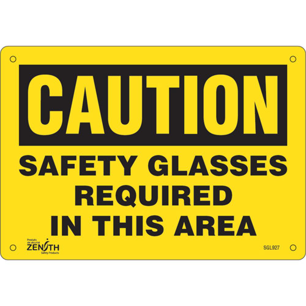 &#34;Safety Glasses Required&#34; Sign<span class=' ItemWarning' style='display:block;'>Item is usually in stock, but we&#39;ll be in touch if there&#39;s a problem<br /></span>