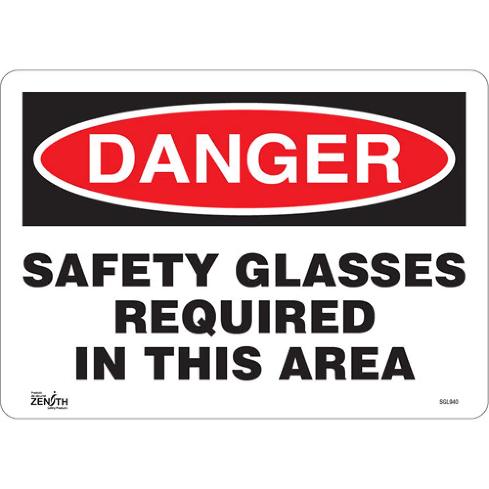 &#34;Safety Glasses Required&#34; Sign<span class=' ItemWarning' style='display:block;'>Item is usually in stock, but we&#39;ll be in touch if there&#39;s a problem<br /></span>