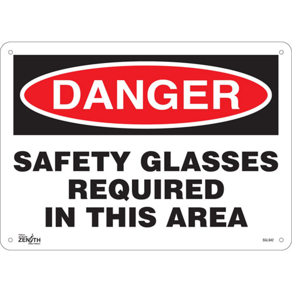 &#34;Safety Glasses Required&#34; Sign<span class=' ItemWarning' style='display:block;'>Item is usually in stock, but we&#39;ll be in touch if there&#39;s a problem<br /></span>