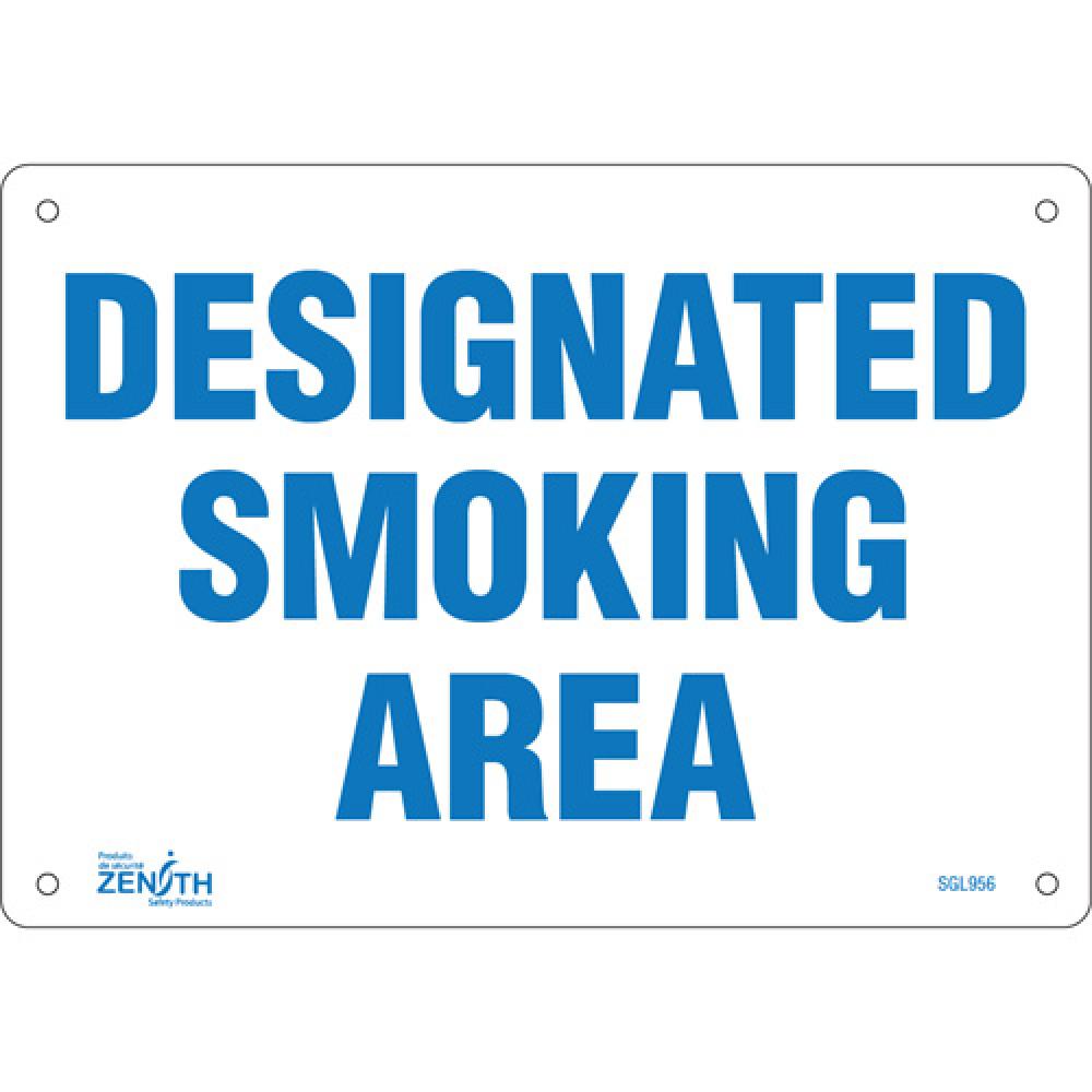 &#34;Designated Smoking Area&#34; Sign<span class=' ItemWarning' style='display:block;'>Item is usually in stock, but we&#39;ll be in touch if there&#39;s a problem<br /></span>