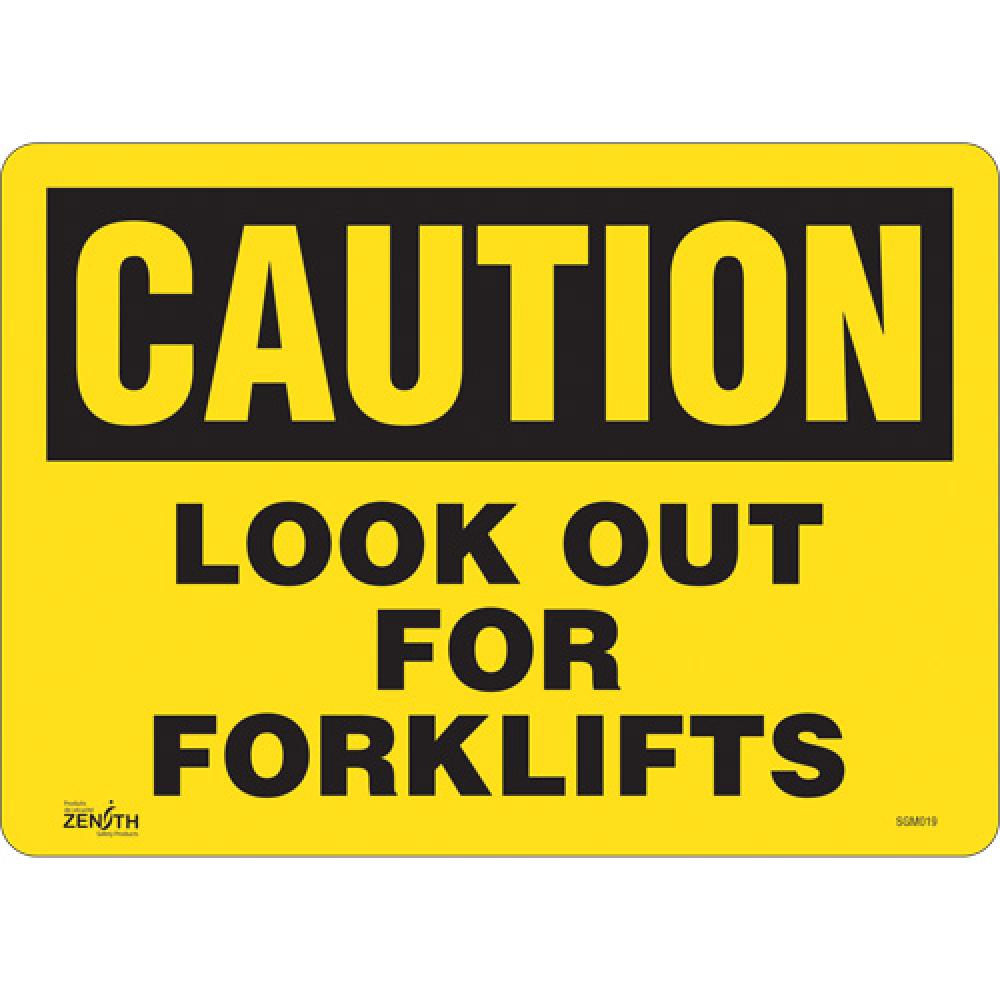 &#34;Look Out For Forklifts&#34; Sign<span class=' ItemWarning' style='display:block;'>Item is usually in stock, but we&#39;ll be in touch if there&#39;s a problem<br /></span>