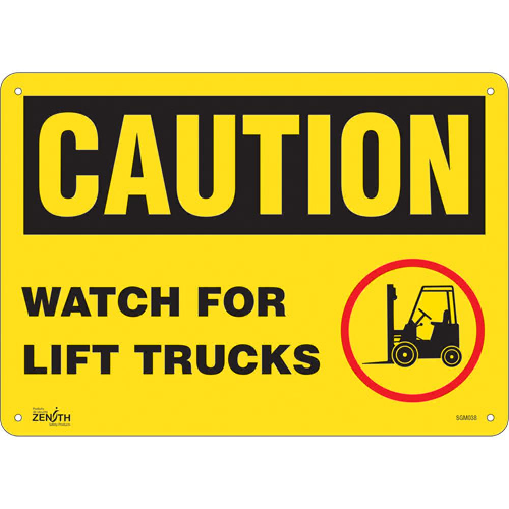 &#34;Watch For Lift Trucks&#34; Sign<span class=' ItemWarning' style='display:block;'>Item is usually in stock, but we&#39;ll be in touch if there&#39;s a problem<br /></span>