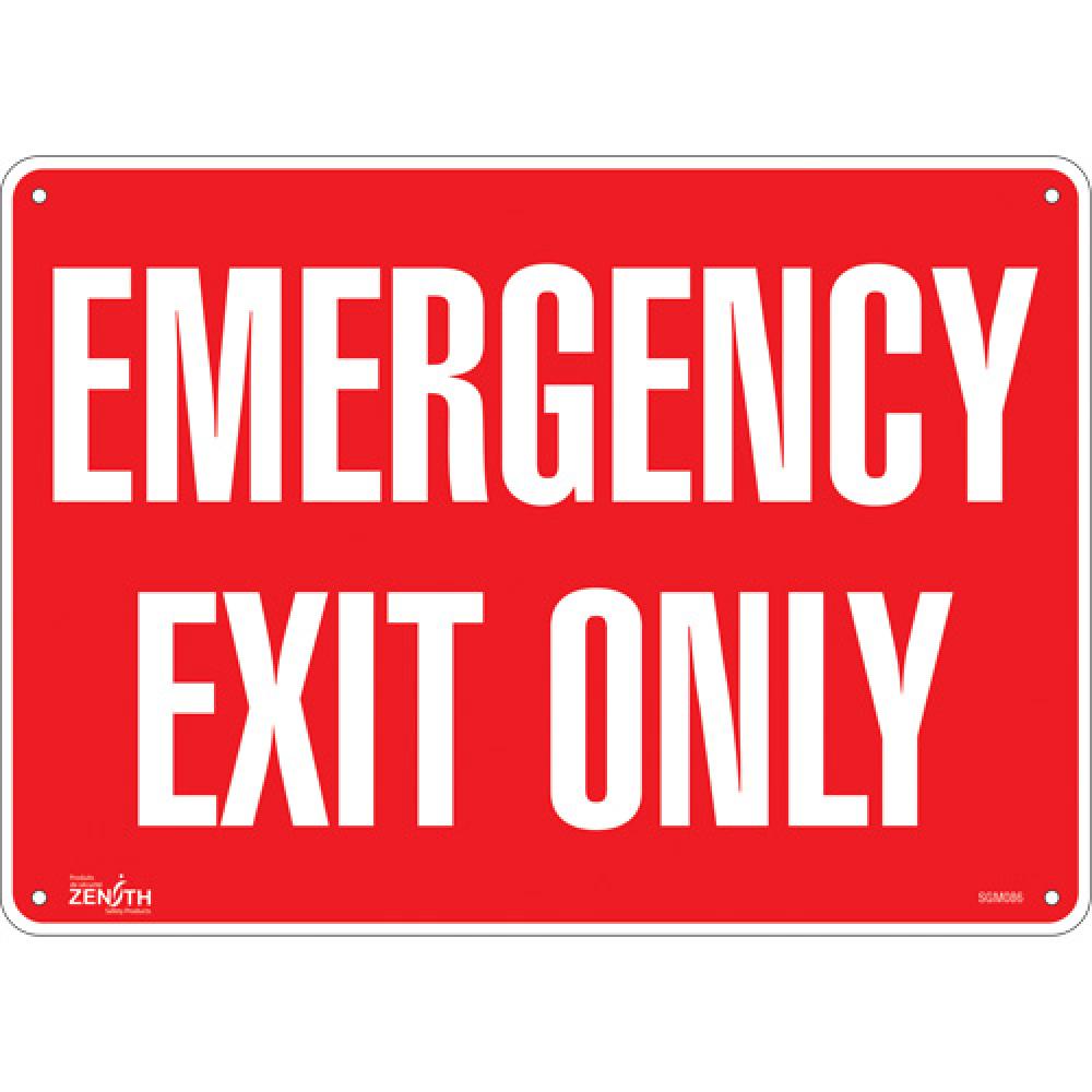 &#34;Emergency Exit Only&#34; Sign<span class=' ItemWarning' style='display:block;'>Item is usually in stock, but we&#39;ll be in touch if there&#39;s a problem<br /></span>