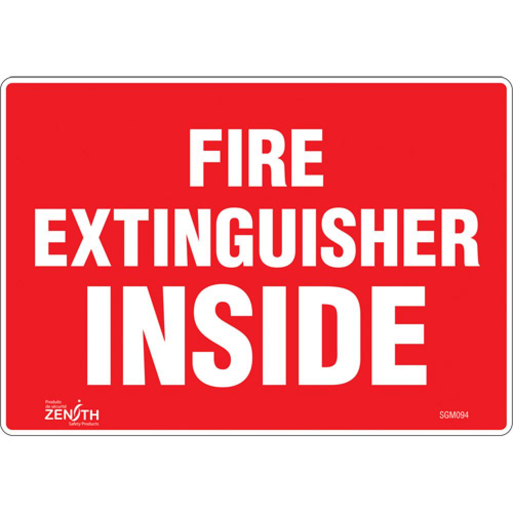 &#34;Fire Extinguisher Inside&#34; Sign<span class=' ItemWarning' style='display:block;'>Item is usually in stock, but we&#39;ll be in touch if there&#39;s a problem<br /></span>