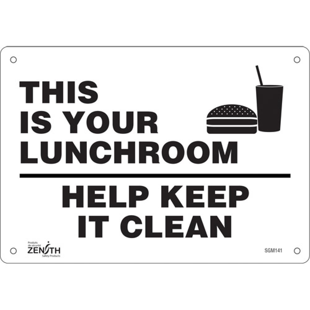 &#34;This Is Your Lunchroom&#34; Sign<span class=' ItemWarning' style='display:block;'>Item is usually in stock, but we&#39;ll be in touch if there&#39;s a problem<br /></span>