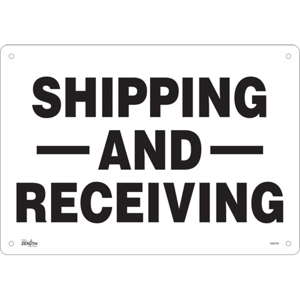 &#34;Shipping And Receiving&#34; Sign<span class=' ItemWarning' style='display:block;'>Item is usually in stock, but we&#39;ll be in touch if there&#39;s a problem<br /></span>