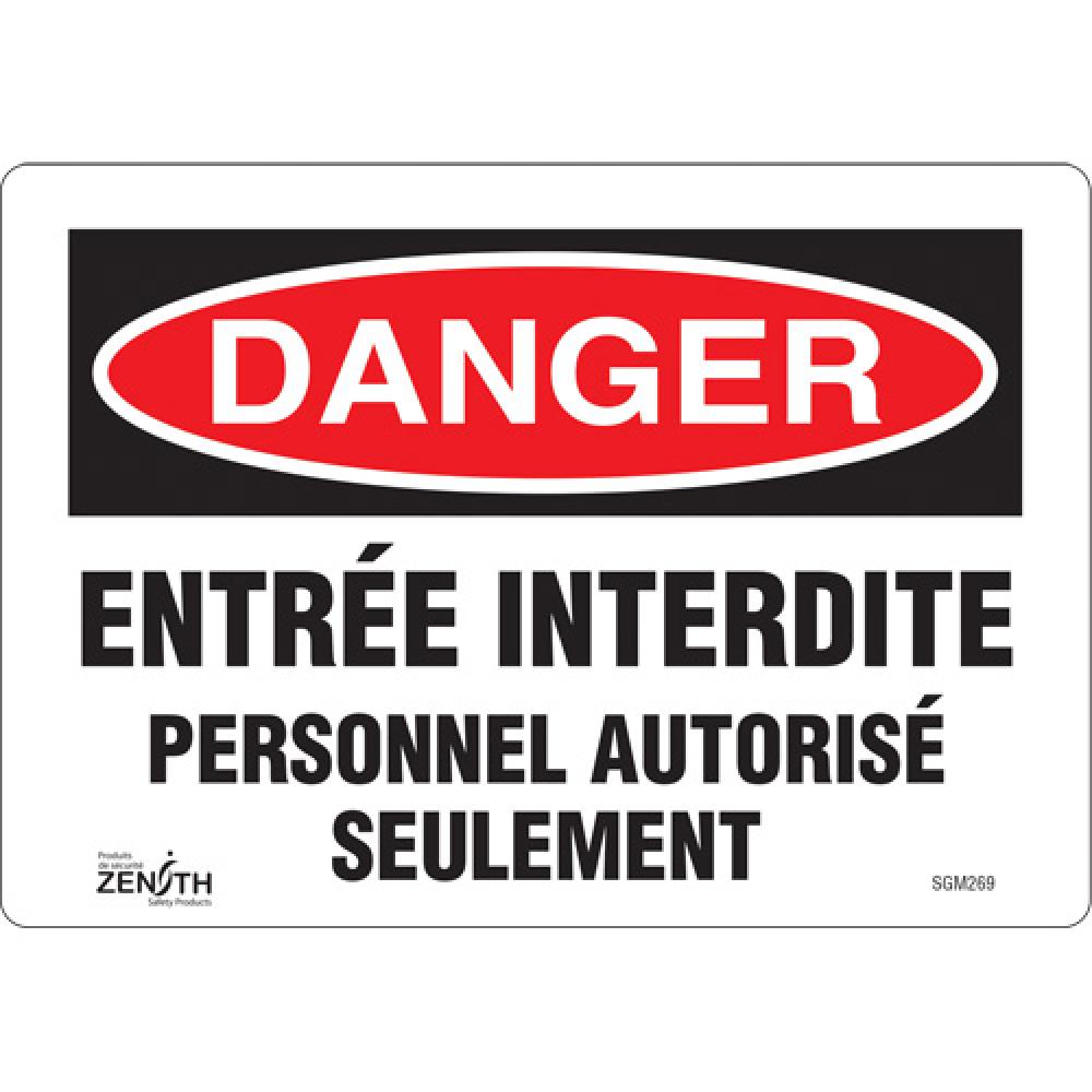 &#34;Personnel Autorisé Seulement&#34; Sign<span class=' ItemWarning' style='display:block;'>Item is usually in stock, but we&#39;ll be in touch if there&#39;s a problem<br /></span>