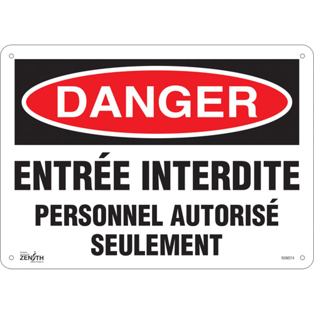 &#34;Personnel Autorisé Seulement&#34; Sign<span class=' ItemWarning' style='display:block;'>Item is usually in stock, but we&#39;ll be in touch if there&#39;s a problem<br /></span>