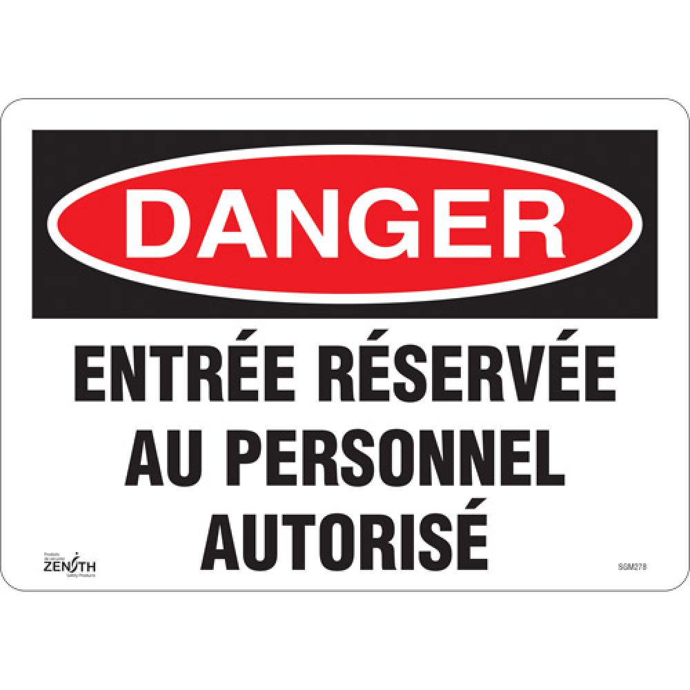 &#34;Entrée Réservée Au Personnel Autorisé&#34; Sign<span class=' ItemWarning' style='display:block;'>Item is usually in stock, but we&#39;ll be in touch if there&#39;s a problem<br /></span>