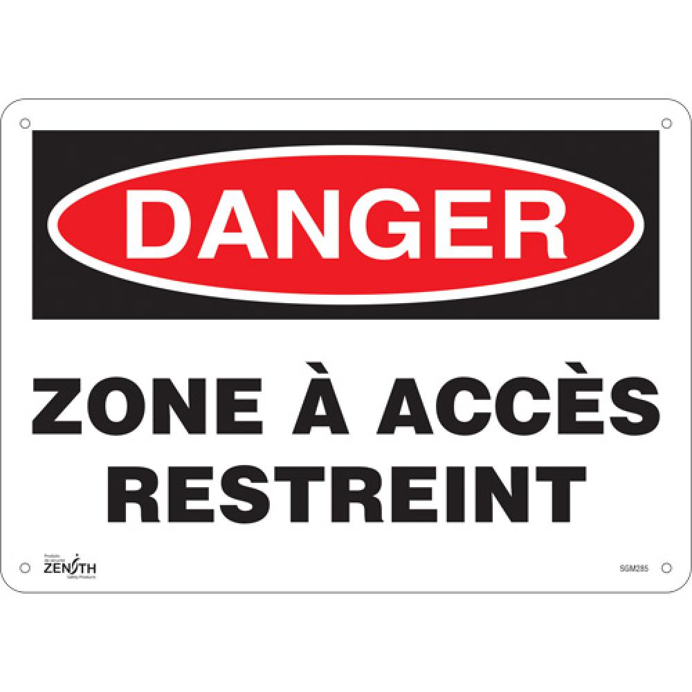 &#34;Zone à Accès Restreint&#34; Sign<span class=' ItemWarning' style='display:block;'>Item is usually in stock, but we&#39;ll be in touch if there&#39;s a problem<br /></span>