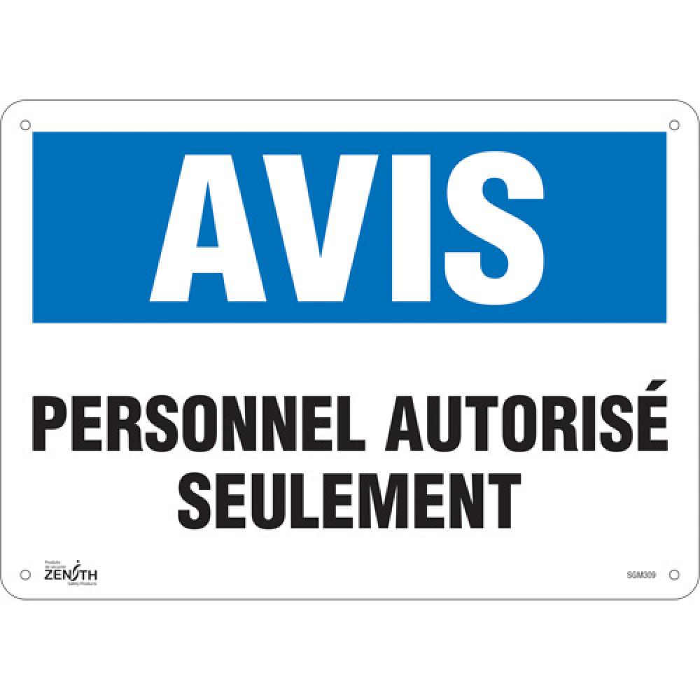 &#34;Personnel Autorisé Seulement&#34; Sign<span class=' ItemWarning' style='display:block;'>Item is usually in stock, but we&#39;ll be in touch if there&#39;s a problem<br /></span>