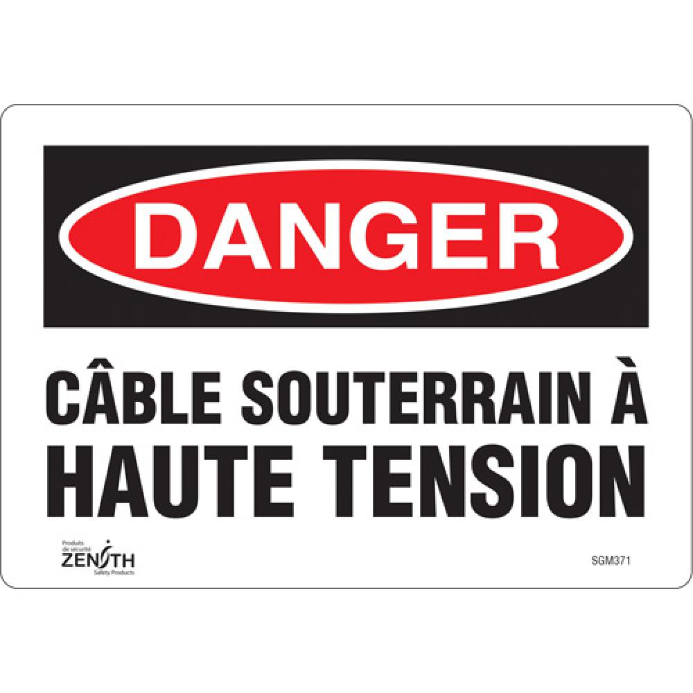 &#34;Câble Souterrain À Haute Tension&#34; Sign<span class=' ItemWarning' style='display:block;'>Item is usually in stock, but we&#39;ll be in touch if there&#39;s a problem<br /></span>