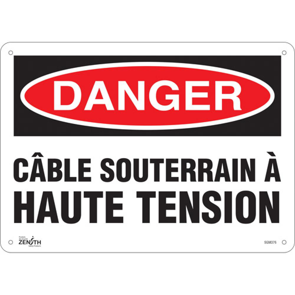 &#34;Câble Souterrain À Haute Tension&#34; Sign<span class=' ItemWarning' style='display:block;'>Item is usually in stock, but we&#39;ll be in touch if there&#39;s a problem<br /></span>