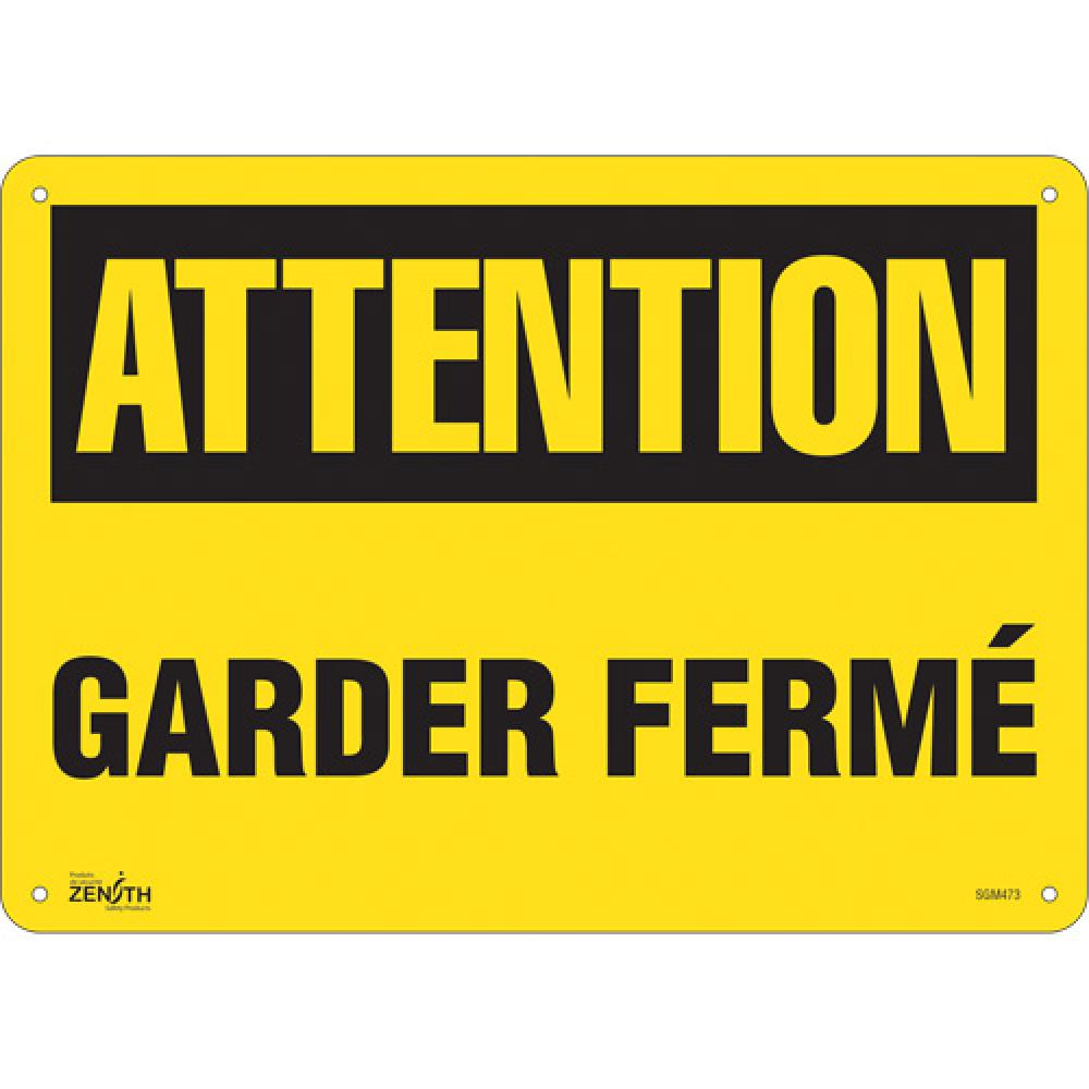 &#34;Garder Fermé&#34; Sign<span class=' ItemWarning' style='display:block;'>Item is usually in stock, but we&#39;ll be in touch if there&#39;s a problem<br /></span>