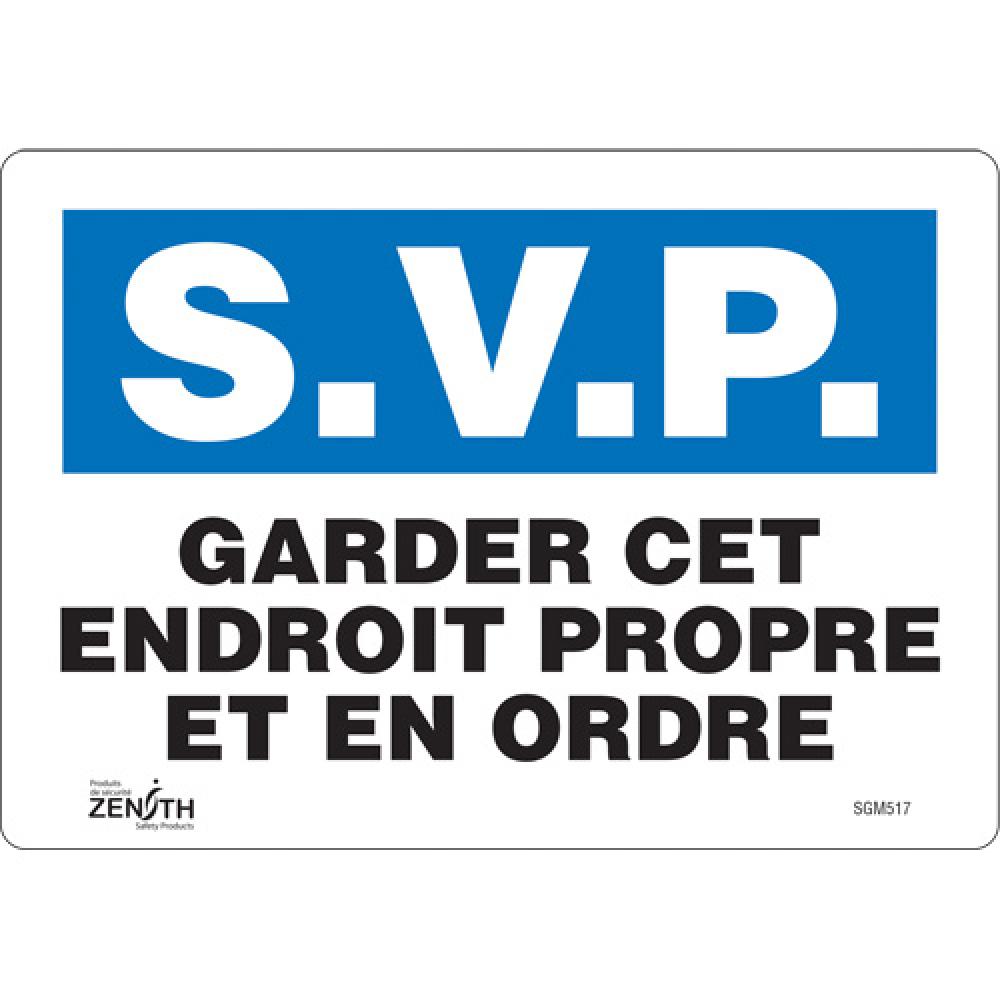 &#34;Garder cet Endroit Propre&#34; Sign<span class=' ItemWarning' style='display:block;'>Item is usually in stock, but we&#39;ll be in touch if there&#39;s a problem<br /></span>