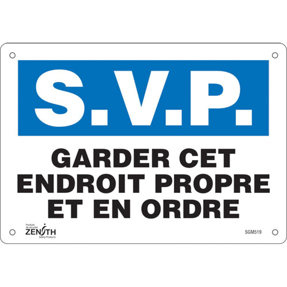 &#34;Garder cet Endroit Propre&#34; Sign<span class=' ItemWarning' style='display:block;'>Item is usually in stock, but we&#39;ll be in touch if there&#39;s a problem<br /></span>