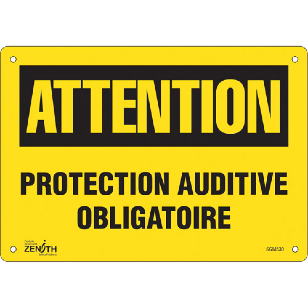 &#34;Protection Auditive Obligatoire&#34; Sign<span class=' ItemWarning' style='display:block;'>Item is usually in stock, but we&#39;ll be in touch if there&#39;s a problem<br /></span>