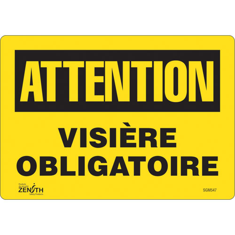 &#34;Visière Obligatoire&#34; Sign<span class=' ItemWarning' style='display:block;'>Item is usually in stock, but we&#39;ll be in touch if there&#39;s a problem<br /></span>