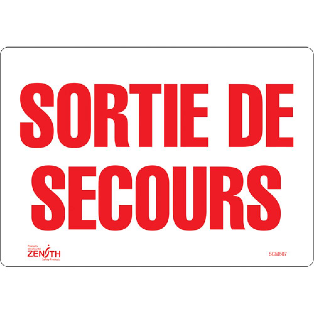 &#34;Sortie De Secours&#34; Sign<span class=' ItemWarning' style='display:block;'>Item is usually in stock, but we&#39;ll be in touch if there&#39;s a problem<br /></span>