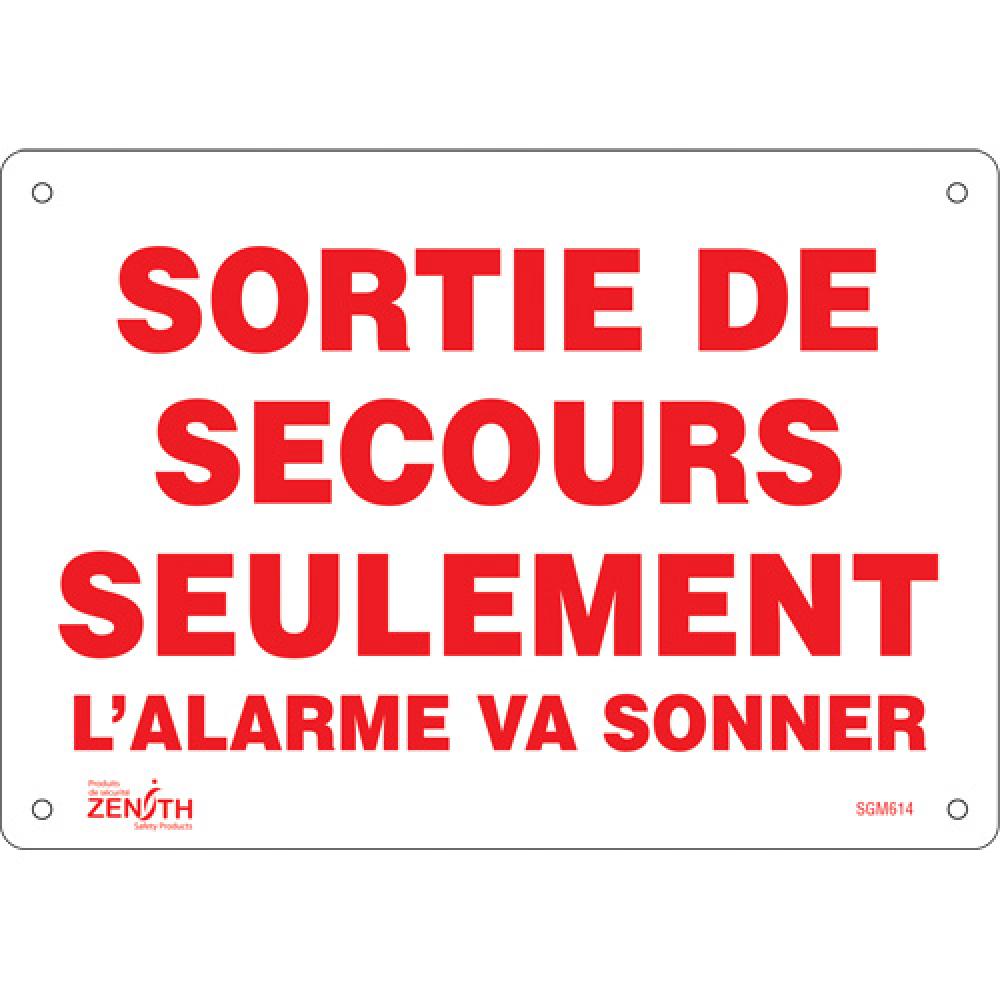 &#34;Sortie De Secours&#34; Sign<span class=' ItemWarning' style='display:block;'>Item is usually in stock, but we&#39;ll be in touch if there&#39;s a problem<br /></span>