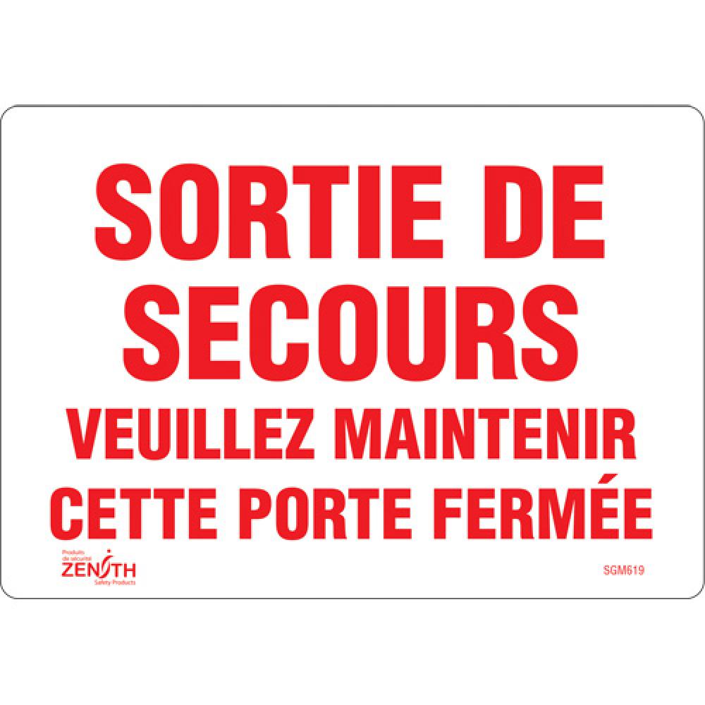 &#34;Sortie De Secours&#34; Sign<span class=' ItemWarning' style='display:block;'>Item is usually in stock, but we&#39;ll be in touch if there&#39;s a problem<br /></span>