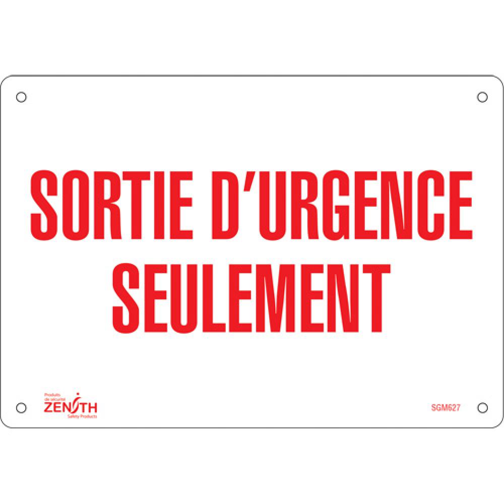 &#34;Sortie D&#39;Urgence&#34; Sign<span class=' ItemWarning' style='display:block;'>Item is usually in stock, but we&#39;ll be in touch if there&#39;s a problem<br /></span>