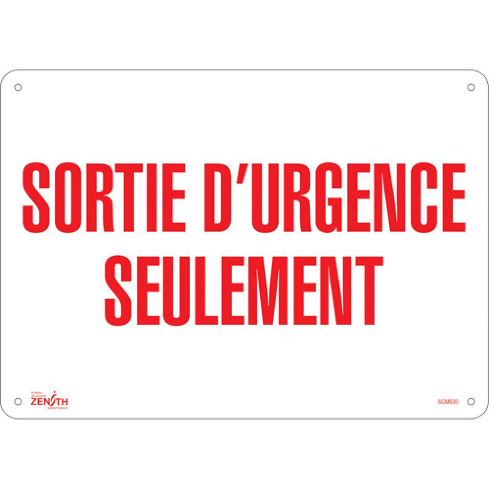 &#34;Sortie D&#39;Urgence&#34; Sign<span class=' ItemWarning' style='display:block;'>Item is usually in stock, but we&#39;ll be in touch if there&#39;s a problem<br /></span>