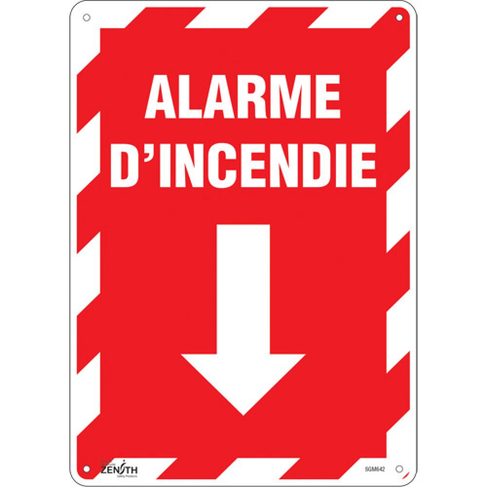 &#34;Alarme D&#39;Incendie&#34; Arrow Sign<span class=' ItemWarning' style='display:block;'>Item is usually in stock, but we&#39;ll be in touch if there&#39;s a problem<br /></span>