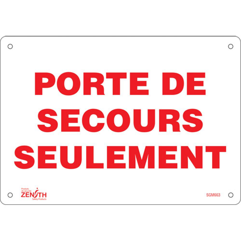 &#34;Porte De Secours&#34; Sign<span class=' ItemWarning' style='display:block;'>Item is usually in stock, but we&#39;ll be in touch if there&#39;s a problem<br /></span>