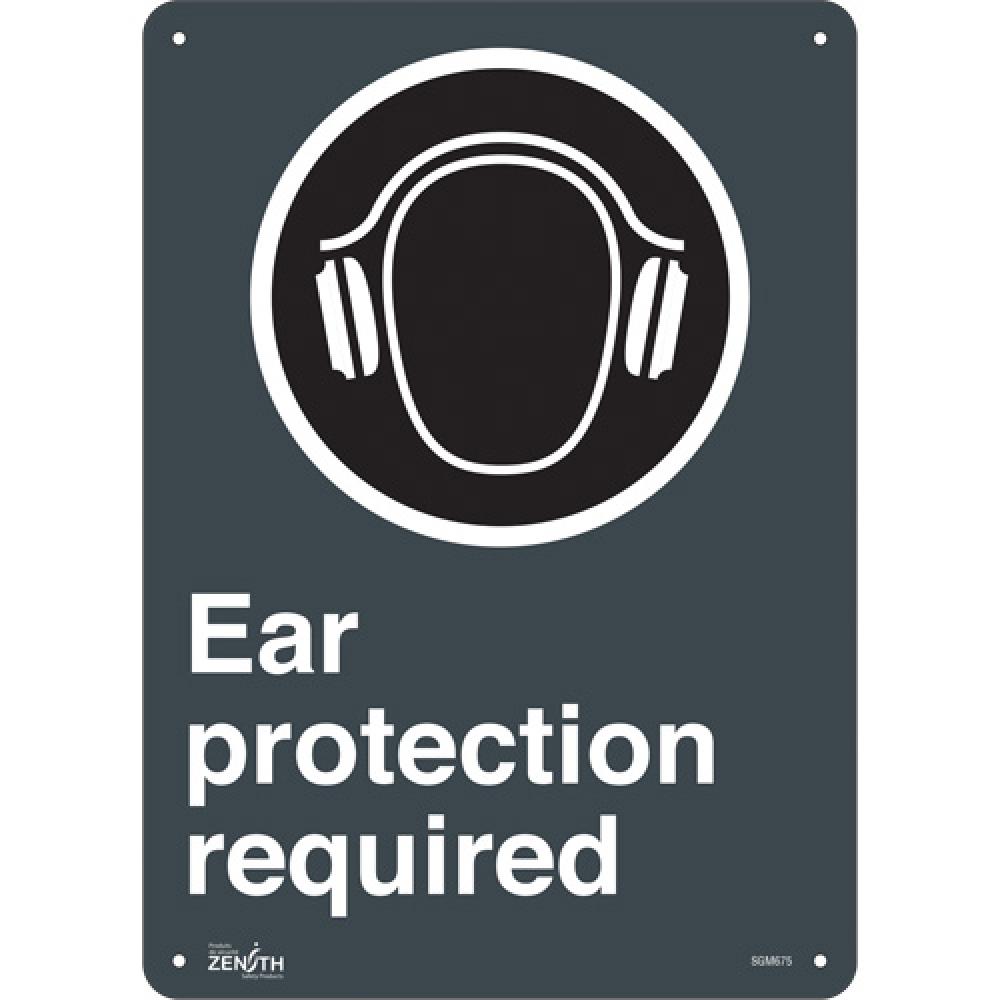 &#34;Ear Protection Required&#34; Sign<span class=' ItemWarning' style='display:block;'>Item is usually in stock, but we&#39;ll be in touch if there&#39;s a problem<br /></span>